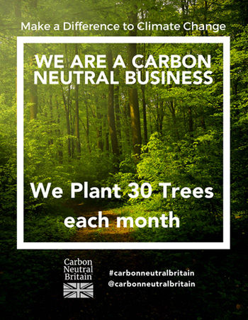 Carbon Neutral Britain - We plant 30 trees each month